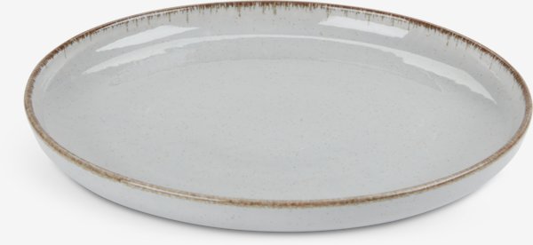 Plate FERDUS D19cm porcelain grey