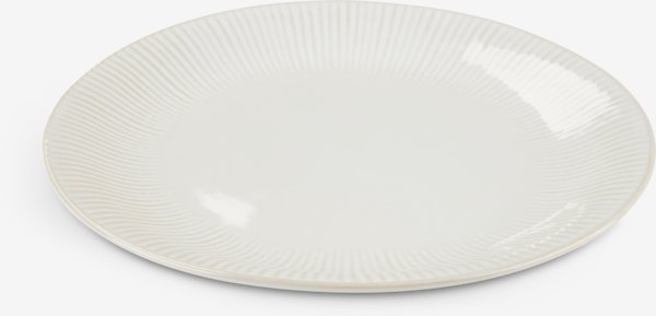 Piatto STEFFEN Ø27 cm gres porcellanato bianco