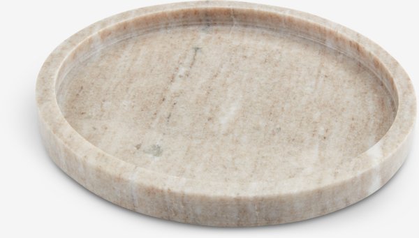 Vassoio decorativo VALDEMAR Ø25 cm marmo