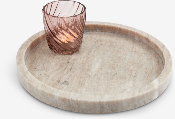 Decorative tray VALDEMAR D25cm marble