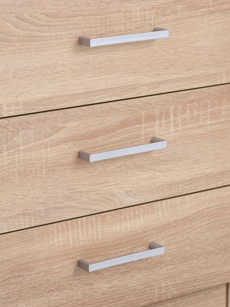 Kleiderschrank FANDRUP 97x176 2 Türen 3 Schubl eiche hell