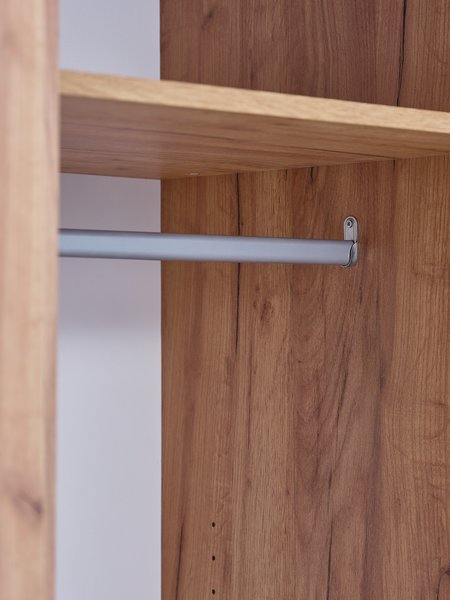 Kleiderschrank ODDER 179x201 3 Schiebetüren m/Spiegel eiche