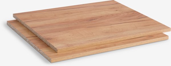 Tablettes pour LIMFJORDEN 3 portes 2pcs/pqt chêne naturel