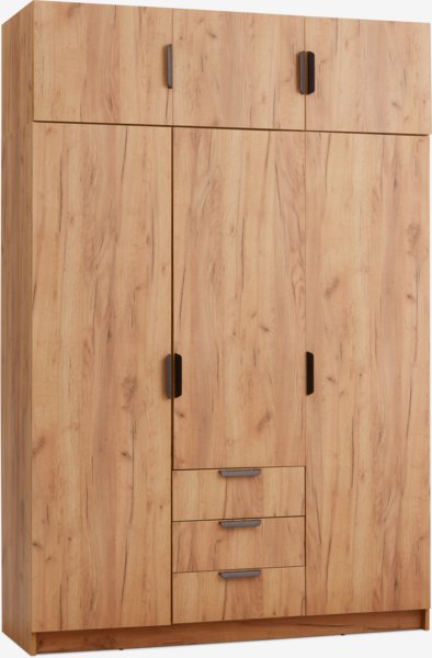 Wardrobe JENSLEV 144x176 oak