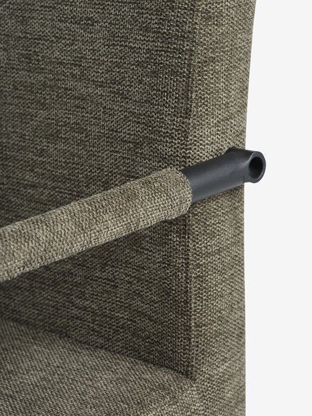 NORTOFT Tavolo Ø120cm rovere + 4 ESPE Sedie verde oliva/nero