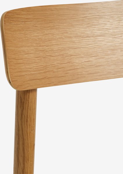 MARSTRAND L200/280 table white + 4 ISLEV chairs oak