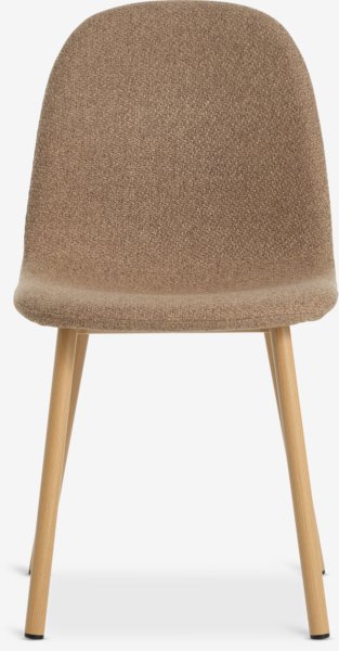 Dining chair EJSTRUP dark sand/natural oak colour