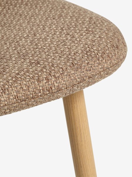 Mesa MARSTRAND L200/280 roble + 4 EJSTRUP arena oscuro