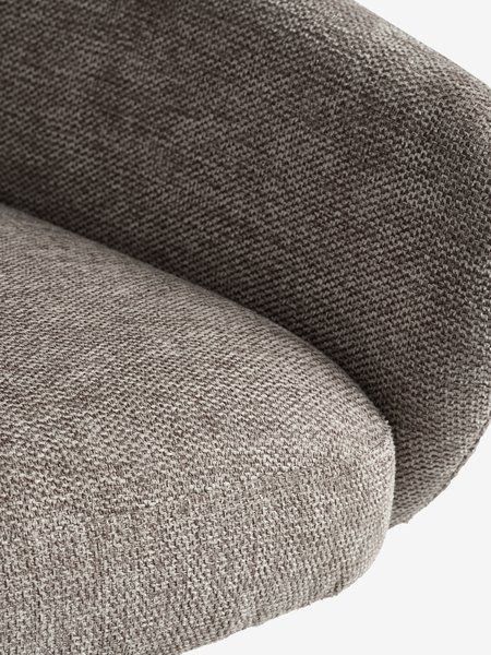 SANDBY L160 Tisch dunkel Eiche + 4 ROSTRUP sand/schwarz