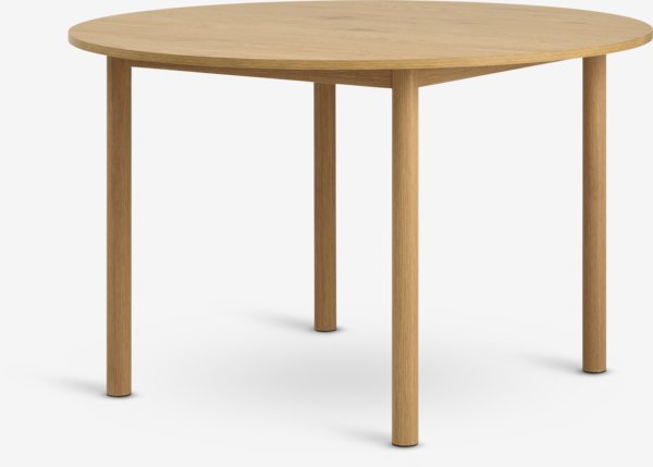 Eettafel ALSTED Ø120 eiken kleur