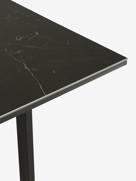 Yemek masası MOSELUND 90x180 seramik siyah