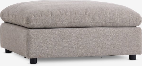 Sofa module LUNDBY chaise longue/pouffe sand fabric