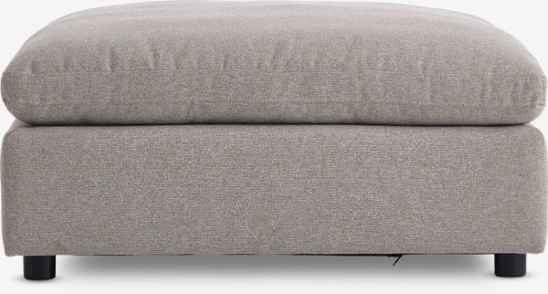 Sofa module LUNDBY chaise longue/pouffe sand fabric