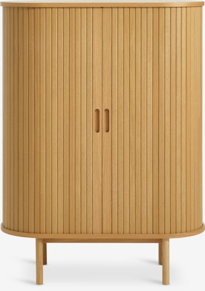 Armoire LYNGVIG 90 cm 2 portes tambours chêne naturel