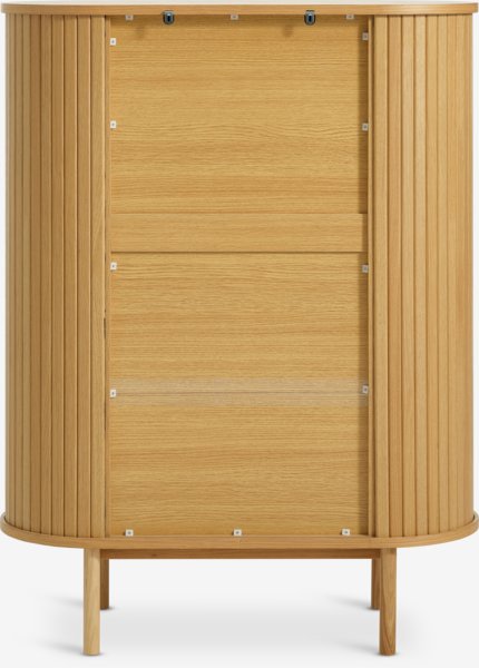 Cabinet LYNGVIG 90 cm 2 tambour doors natural oak