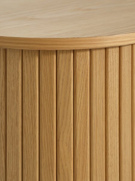 Cabinet LYNGVIG 90 cm 2 tambour doors natural oak