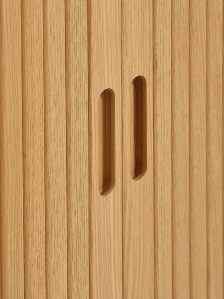 Cabinet LYNGVIG 90 cm 2 tambour doors natural oak