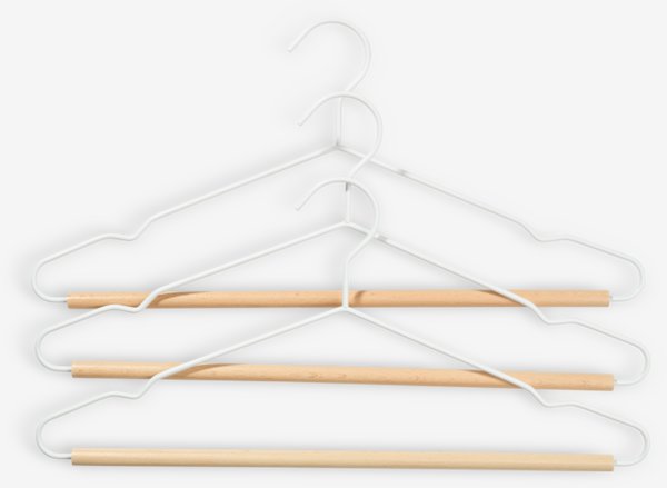 Hangers BO L42cm pack of 3 white