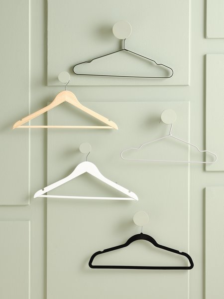 Hangers HELMUT L45cm pack of 5 white