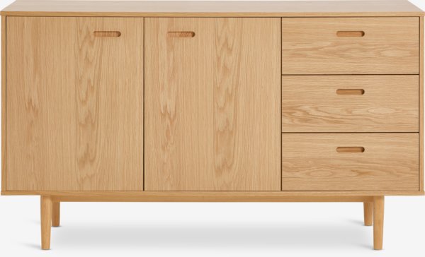 Dressoir MARSTRAND 2 deuren 3 lades naturel eik