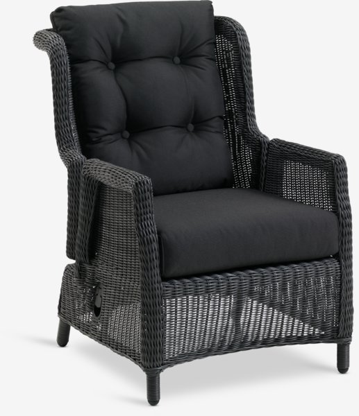 Fauteuil lounge FALKENBERG gris