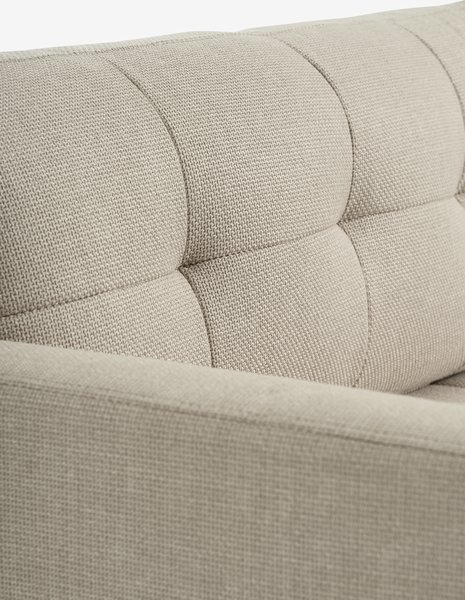 Sovesofa chaiselong TEGLHUSE beige stof