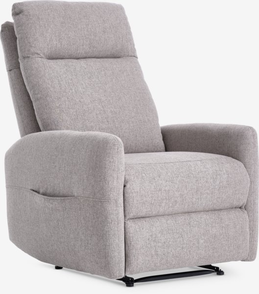 Massage chair VONSILD light grey fabric