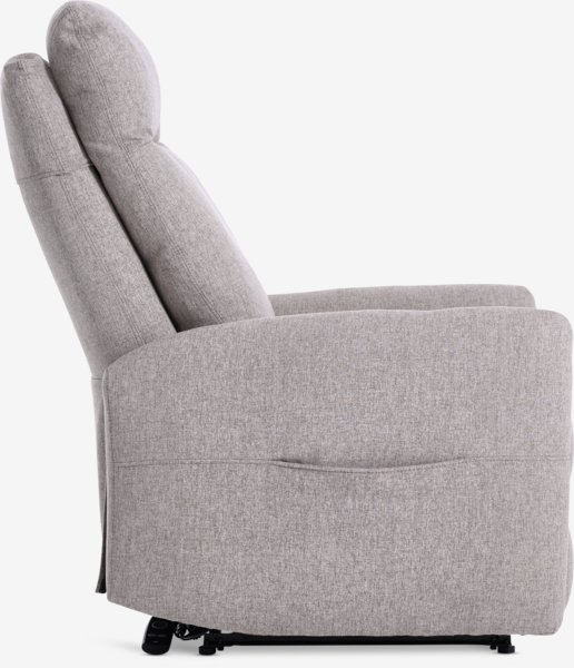 Massage chair VONSILD light grey fabric