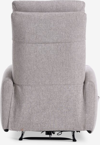 Massage chair VONSILD light grey fabric