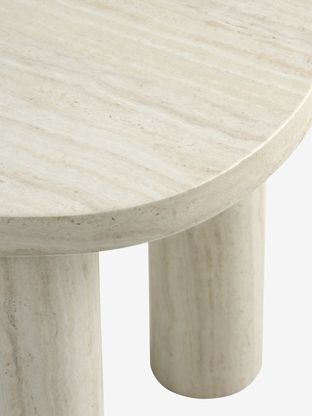 Coffee table LUNDEBORG 68x85 marble colour