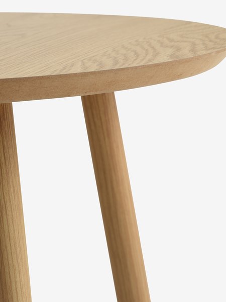 Tables gigognes MUNKEBO Ø55/Ø45 coloris chêne 2pcs