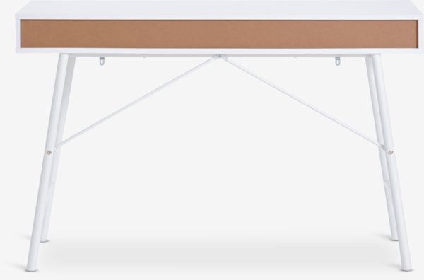 Schreibtisch STENVAD 48x120 2 Schubladen weiß