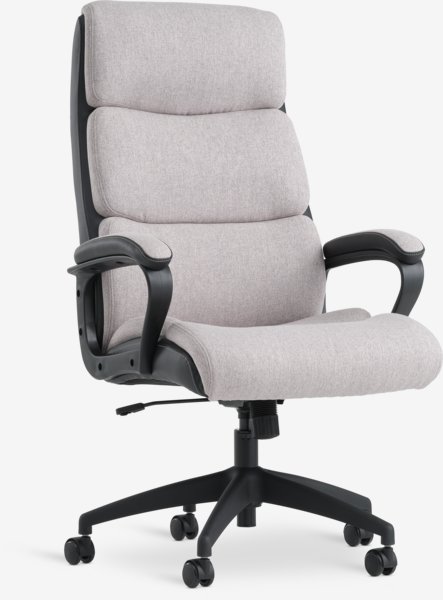 Office chair MARBJERG grey/black faux leather