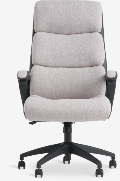 Office chair MARBJERG grey/black faux leather