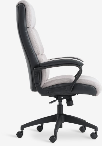 Office chair MARBJERG grey/black faux leather