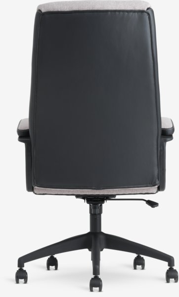 Office chair MARBJERG grey/black faux leather