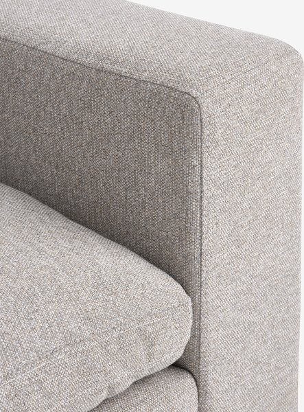 Modulsofa LUNDBY chaiselong sandfarvet stof