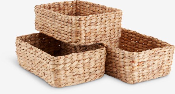 Panier AMUND l20xL30xH10cm naturel