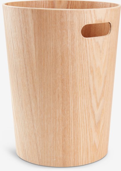 Corbeille à papier ALBIN Ø23xH30cm bois