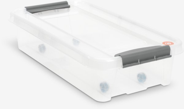 Unterbettbox PROBOX 31L m/Deckel transparent