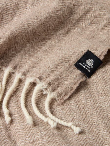 Coperta in lana BRUNIA 130x170 cm lana beige