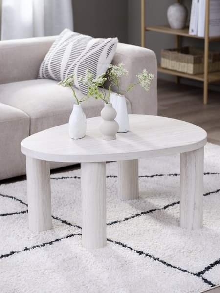 Coffee table LUNDEBORG 68x85 marble colour