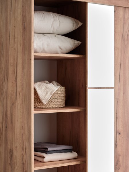 Shelves f/ LIMFJORDEN 3 doors pack of 2 natural oak