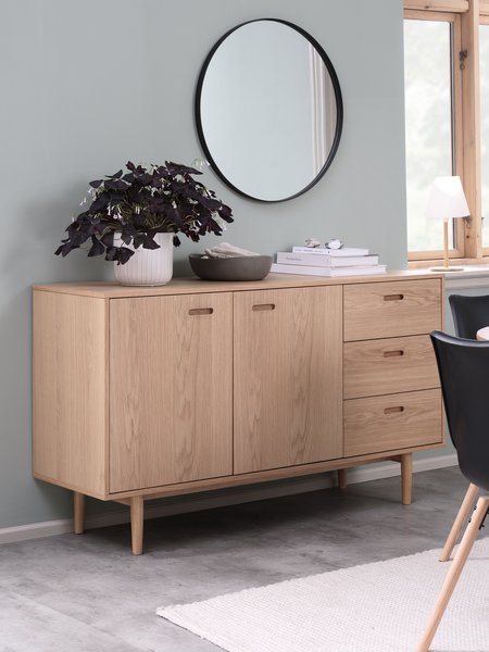 Dressoir MARSTRAND 2 deuren 3 lades naturel eik