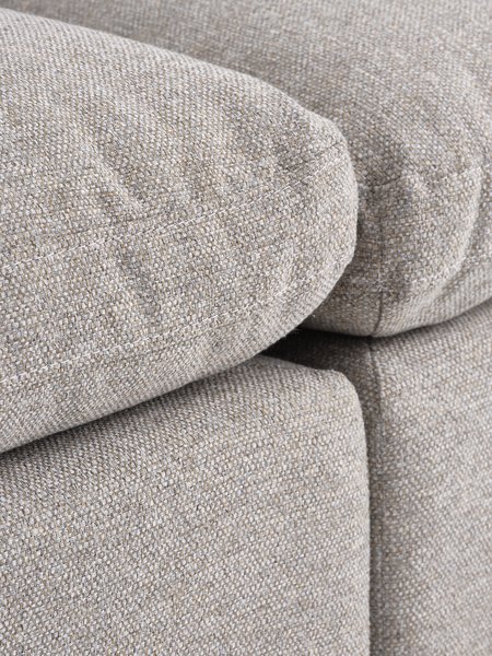 Modular sofa LUNDBY 5 seater open end sand fabric