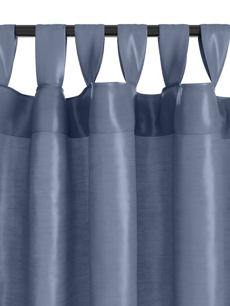 Κουρτίνα LUPIN 1x140x300 όψη μεταξιού γκριζο-μπλε
