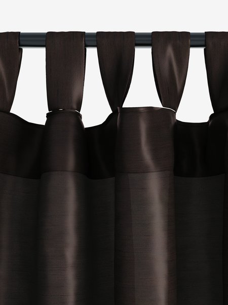 Завеса LUPIN 1x140x300 с копринен вид кафява