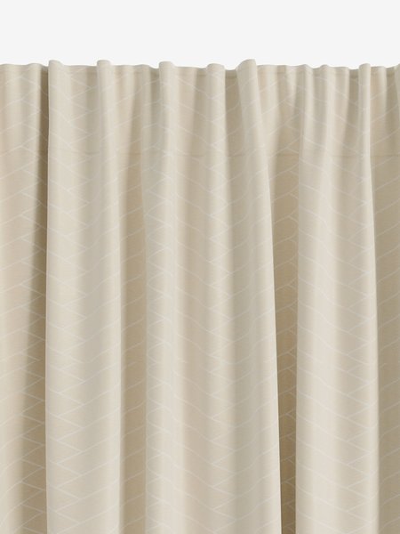 Függöny OMBO 1x140x300 bézs halszálka mintás