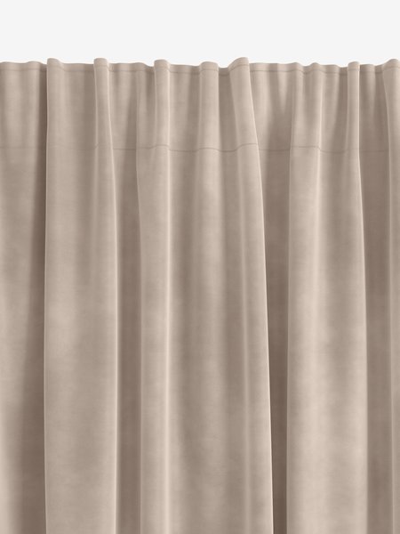 Curtain AUSTRA 1x140x300 velvet beige