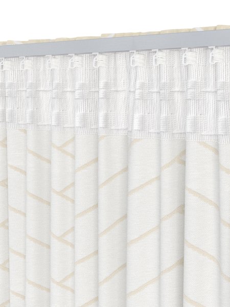 Завеса OMBO 1x140x300 рибена кост бежова